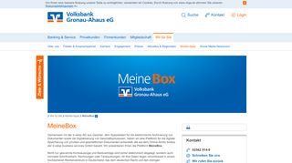 
                            8. MeineBox - Volksbank Gronau-Ahaus eG