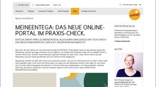 
                            3. MeineENTEGA: das neue Online-Portal im Praxis-Check. | ENTEGA