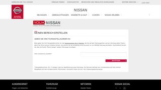 
                            4. meinen bereich erstellen - You+Nissan