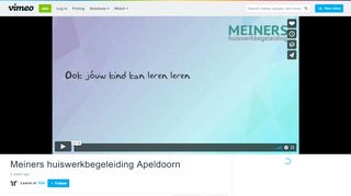 
                            10. Meiners huiswerkbegeleiding Apeldoorn on Vimeo