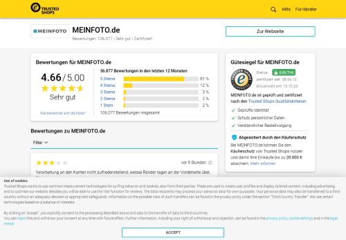 
                            6. meinfoto.de Bewertungen & Erfahrungen | Trusted Shops