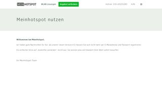 
                            11. Meinhotspot nutzen – Mein Hotspot