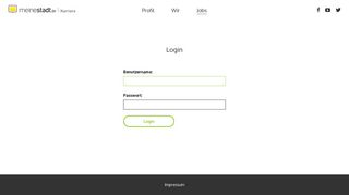 
                            3. meinjob.meinestadt.de - Login
