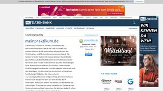 
                            7. meinpraktikum.de - Unternehmensprofil | Gründerszene