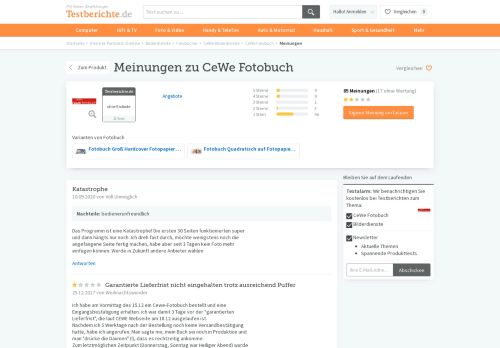 
                            11. Meinungen zu CeWe Fotobuch | Testberichte.de