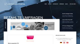 
                            7. Meinungsplatz CH - Umfragen-portal.com