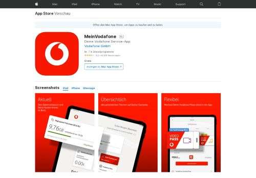 
                            10. MeinVodafone im App Store - iTunes - Apple