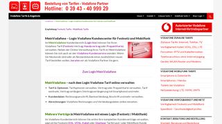 
                            8. MeinVodafone - Login Vodafone Kundencenter für Festnetz und ...