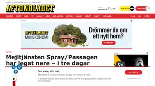 
                            12. Mejltjänsten Spray/Passagen har legat nere – i tre dagar | Aftonbladet