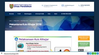 
                            7. Mekanisme Kuis Kihajar 2018 - Disdik Kalteng