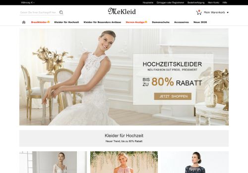 
                            1. MeKleid.de : Hochzeitskleider und Brautmode, Abendmode Günstig ...