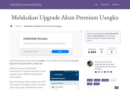 
                            11. Melakukan Upgrade Akun Premium Uangku — matriphe! personal blog