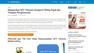 
                            10. Melaporkan SPT Tahunan dengan E-filling Pajak dan Tahapan ...