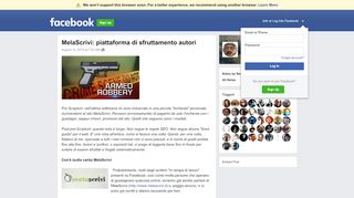 
                            5. MelaScrivi: piattaforma di sfruttamento autori | Facebook