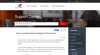 
                            11. MelbourneIT: How to change Outlook settings for Cloud email