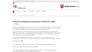 
                            1. Melderegisterdatenspiegel (MiN) | IT.Niedersachsen