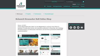 
                            3. Meldungen | Relaunch Online-Shop Strassacker
