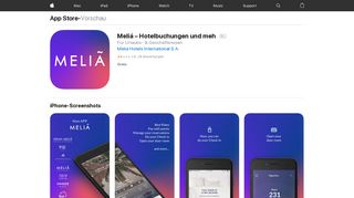 
                            11. Meliá – Hotelbuchungen und meh im App Store - iTunes - Apple