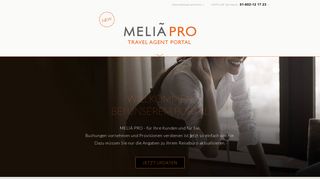 
                            1. MELIA PRO - NEW Travel Agent Portal