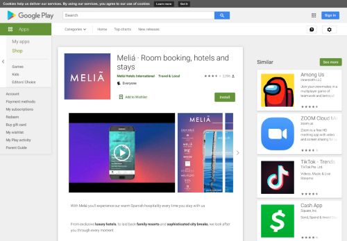 
                            8. Meliá – Reservas de hotéis e mais – Apps no Google Play