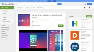 
                            8. Meliá – Réservations d'hôtels et plus – Applications sur Google Play