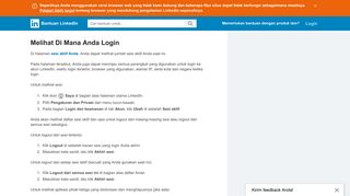 
                            3. Melihat Di Mana Anda Login | Bantuan LinkedIn