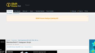 
                            7. MelodexWebV1 İnstagram Script | SDN Forum