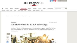 
                            13. Melt!-Festival: Ein Provisorium für 20.000 Feierwütige - Gesellschaft ...