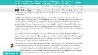 
                            11. Meltwater präsentiert neue Media-Intelligence-Plattform auf der CeBIT