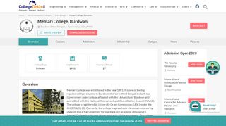 
                            7. Memari College, Burdwan - 2019 Admission, Courses, Fees ...