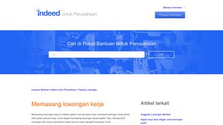 
                            8. Memasang lowongan kerja – Layanan Bantuan Indeed untuk ...