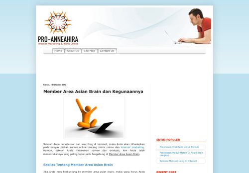 
                            6. Member Area Asian Brain dan Kegunaannya | Pro - Anne Ahira