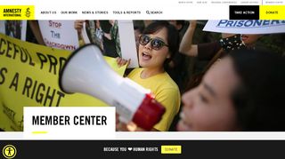 
                            4. Member Center – Amnesty International USA