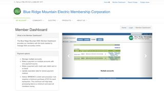 
                            12. Member Dashboard - Blue Ridge Mountain EMC