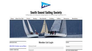 
                            10. Member List Login - South Sound Sailing Society