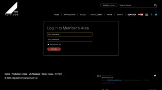 
                            8. Member Log In - Altitude Films