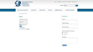 
                            13. Member Log-In - International Medical Graduate Taskforce