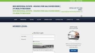 
                            13. Member Login - 2% Realty Red Deer