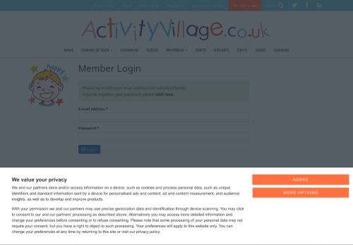 
                            1. Member Login - Activity Village