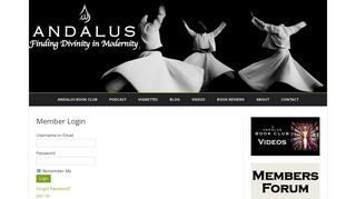 
                            4. Member Login – Andalus Online