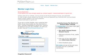 
                            13. Member Login Area - MySilentTeam.com