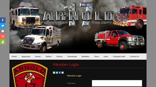 
                            7. Member Login - Arnold Volunteer Fire Department