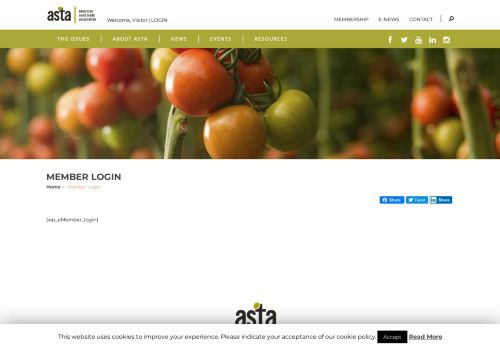 
                            6. Member Login - ASTA - - The American Seed Trade Association