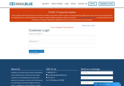 
                            5. member login - AvailBlue