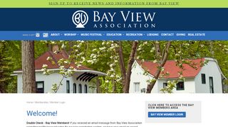 
                            2. Member Login - Bay View Association