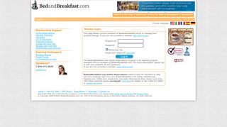 
                            4. Member Login - BedandBreakfast.com