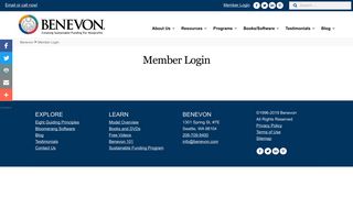 
                            7. Member Login - Benevon