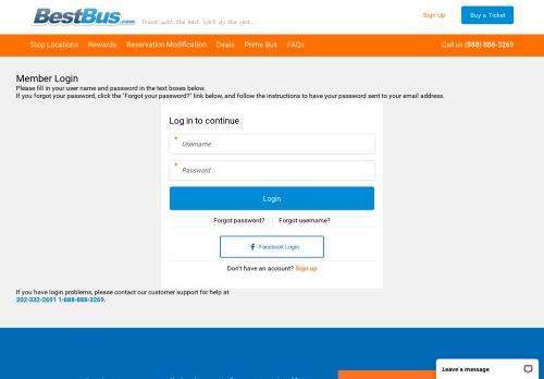 
                            3. Member Login - Best Bus