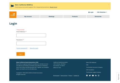 
                            9. Member Login | CDA (California Dental Association)