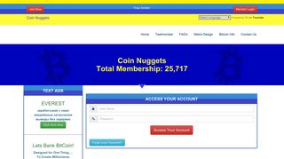 
                            1. Member Login - Coin Nuggets